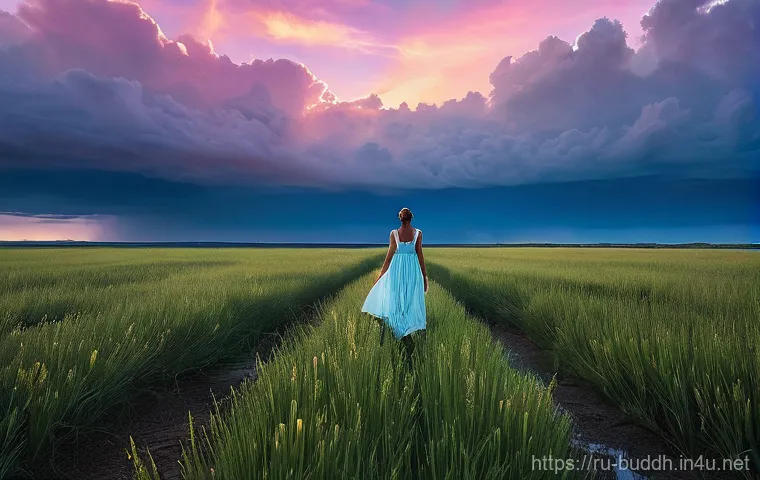 불교에서의 용서 - **Prompt: The Weight of Unforgiveness**
    "A lone figure, gender-neutral, stands silhouetted again...